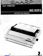 Sharp MZ-80P4 Instruction Manual предпросмотр