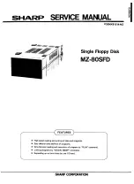 Sharp MZ-80SFD Service Manual preview