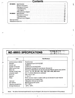 Preview for 2 page of Sharp MZ-8BI03 Service Manual