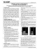 Preview for 11 page of Sharp NA-E115L5 Installation Manual