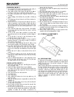 Preview for 2 page of Sharp ND-123UJF Installation Manual And User Manual