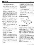 Preview for 2 page of Sharp ND-255QCS Installation And User Manual