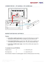 Preview for 8 page of Sharp NEC SP-AS User Manual & Installation Manual