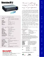 Preview for 2 page of Sharp Notevision M15 Specification Sheet