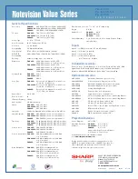 Предварительный просмотр 2 страницы Sharp Notevision PG-A10S-SL Specifications