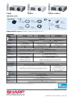 Предварительный просмотр 1 страницы Sharp Notevision PG-A10S Specification Sheet