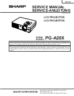 Sharp Notevision PG-A20X Service Manual preview