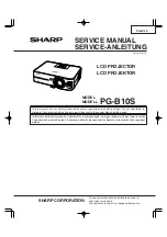 Sharp Notevision PG-B10S Service Manual preview