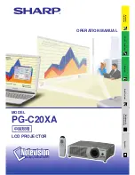 Предварительный просмотр 1 страницы Sharp Notevision PG-C20XA Operation Manual