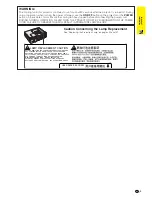 Предварительный просмотр 3 страницы Sharp Notevision PG-C20XA Operation Manual