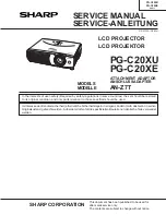 Sharp Notevision PG-C20XU Service Manual preview