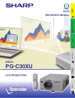 Sharp Notevision PG-C30XU Operation Manual предпросмотр