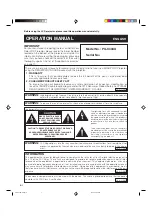 Предварительный просмотр 2 страницы Sharp Notevision PG-C30XU Operation Manual