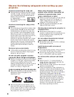 Предварительный просмотр 12 страницы Sharp Notevision PG-D2870W Operation Manual