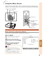 Предварительный просмотр 43 страницы Sharp Notevision PG-D2870W Operation Manual