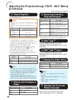 Preview for 48 page of Sharp Notevision PG-D40W3D Operation Manual