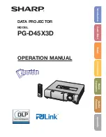 Sharp Notevision PG-D45X3D Operation Manual предпросмотр