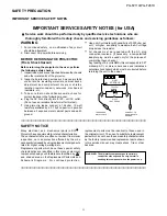 Preview for 3 page of Sharp Notevision PG-F211X Service Manual