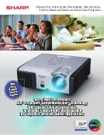 Sharp Notevision PG-F212X Brochure & Specs предпросмотр