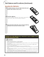 Предварительный просмотр 18 страницы Sharp Notevision PG-F212X Operation Manual