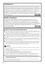 Предварительный просмотр 4 страницы Sharp NoteVision PG-LS2000 Operation Manual