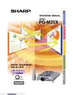 Предварительный просмотр 1 страницы Sharp Notevision PG-M25X Operation Manual