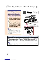 Предварительный просмотр 32 страницы Sharp Notevision PG-M25X Operation Manual