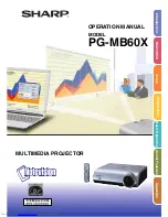 Sharp Notevision PG-MB60X Operation Manual preview