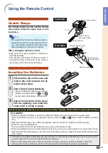 Preview for 17 page of Sharp Notevision XG-C330X Operation Manual