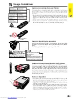 Предварительный просмотр 9 страницы Sharp Notevision XG-C40XE Operation Manual