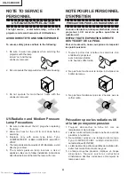 Предварительный просмотр 4 страницы Sharp Notevision XG-C40XE Service Manual