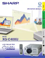 Предварительный просмотр 1 страницы Sharp Notevision XG-C40XU Operation Manual