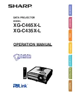 Sharp Notevision XG-C435X-L Operation Manual preview