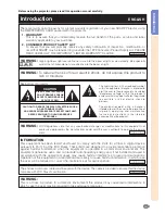 Preview for 3 page of Sharp Notevision XG-C435X-L Operation Manual