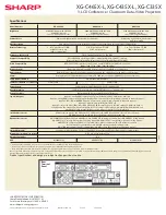 Preview for 2 page of Sharp Notevision XG-C435X-L Specification Sheet