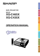 Sharp Notevision XG-C435X Operation Manual предпросмотр