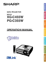 Sharp Notevision XG-C455W Operation Manual предпросмотр