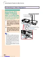 Предварительный просмотр 24 страницы Sharp Notevision XG-C50X Operation Manual