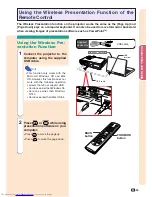 Предварительный просмотр 29 страницы Sharp Notevision XG-C50X Operation Manual