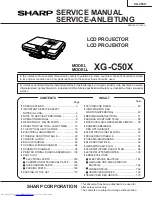 Предварительный просмотр 1 страницы Sharp Notevision XG-C50X Service Manual