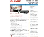 Sharp Notevision XG-C58X Specification Sheet preview