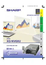 Sharp Notevision XG-NV6XU Operation Manual preview