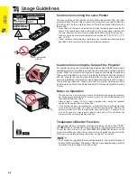 Preview for 6 page of Sharp Notevision XG-NV6XU Operation Manual