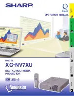 Sharp Notevision XG-NV7XU Operation Manual preview