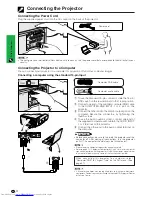 Предварительный просмотр 14 страницы Sharp Notevision XG-P10XE Operation Manual