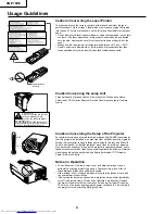 Предварительный просмотр 4 страницы Sharp Notevision XG-P10XE Service Manual