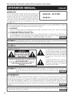 Preview for 2 page of Sharp Notevision XG-P10XU Operation Manual