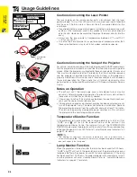 Preview for 6 page of Sharp Notevision XG-P10XU Operation Manual