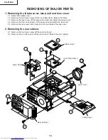 Предварительный просмотр 14 страницы Sharp Notevision XG-P10XU Service Manual