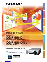 Предварительный просмотр 1 страницы Sharp Notevision XG-PH50X-NL Operation Manual